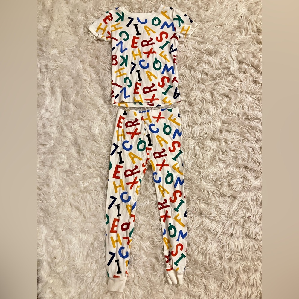 Old Navy Multicolor Alphabet Pajama Set